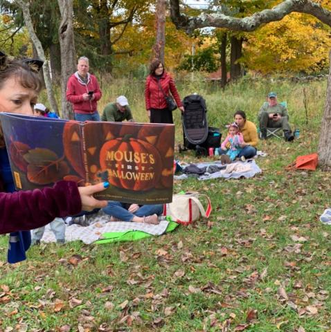 Halloween Books and a Blanket