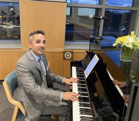 gil harel at the piano