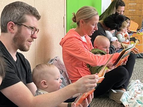 New baby storytime pic