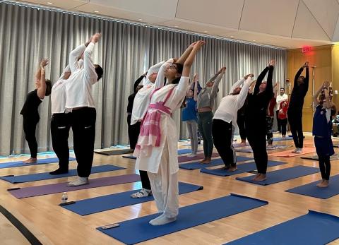 Participants at 2024 Yoga Program