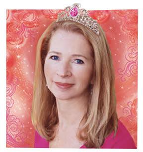 Pinkalicious author Victoria Kann against a red background.