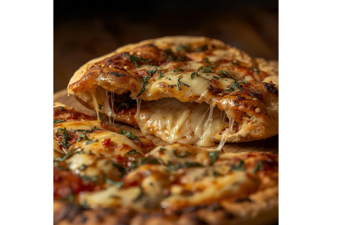 Pizza Stuffed Naan Bread 