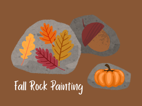 Fall rock painting